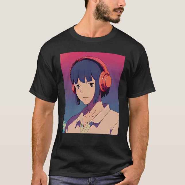 Lo fi hip hop chillhop chill beats lofi aesthetics T-Shirt (Vorderseite)