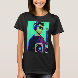 Lo fi Hip Hop Chillhop Chill schlägt Boy Ästhetik T-Shirt