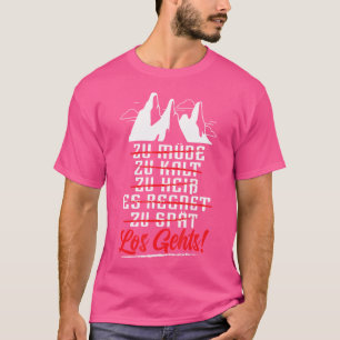 Lo Go Wandern Wandern Berge Alpen Natur Klettern T-Shirt