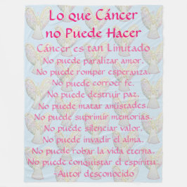 Lo que Cáncer no Puede Hacer Angel Chemo Blanket Fleecedecke