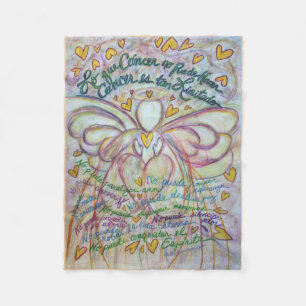 Lo que Cáncer no Puede Hacer Angel Chemo Blanket Fleecedecke