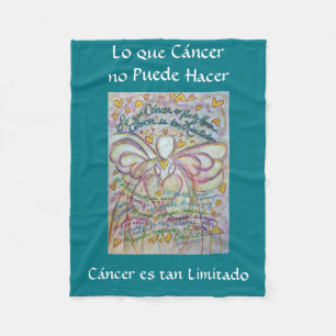 Lo que Cáncer no Puede Hacer Angel Chemo Blanket Fleecedecke
