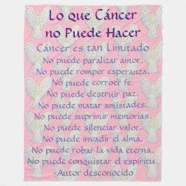 Lo que Cáncer no Puede Hacer Angel Chemo Blanket Fleecedecke