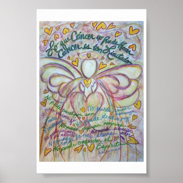 Lo que Cáncer no Puede Hacer Angel Poster Print (Vorne)