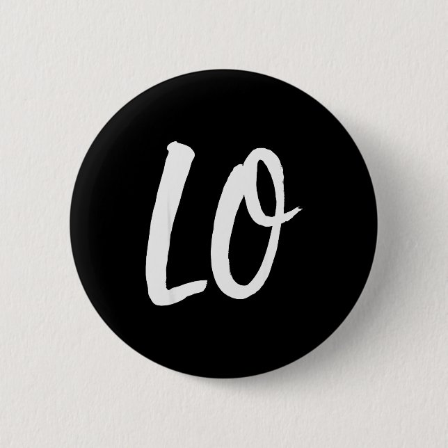 Lo Ve Love passende Paare Ehemann Ehefrau Valentin Button (Vorderseite)