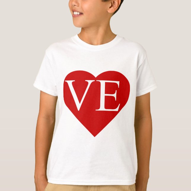 LO - Zusammenpassende Herz-Shirts VE (2 von 2) T-Shirt (Vorderseite)
