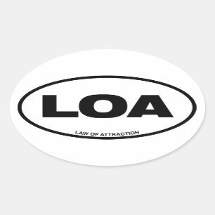 LOA-Aufkleber Ovaler Aufkleber