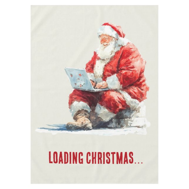 Loading Christmas Funny Santa Design Tischdecke (Vorderseite)
