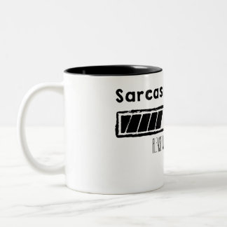 loading sarcasm ,(black) zweifarbige tasse