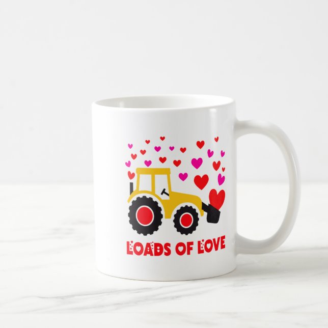 Loads Of Love Toddler Tractor Valentines Day For K Kaffeetasse (Rechts)