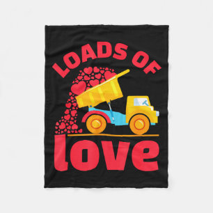 Loads Of Love Truck Hearts Valentinstag Kinder Tod Fleecedecke