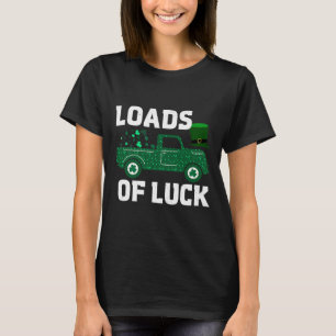Loads Of Luck Traktor Truck St Patricks Day Kinder T-Shirt