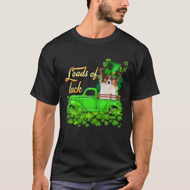 Loads Of Luck Truck Papillon St Patrick's Day T-Shirt (Vorderseite)