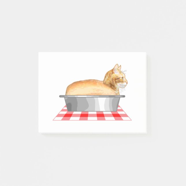 Loaf of Cat Pan Post-it Klebezettel (Vorderseite)