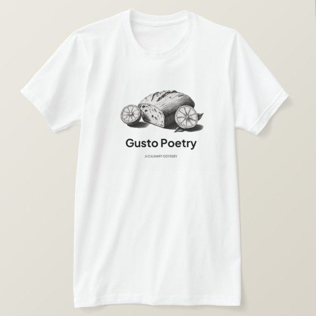 Loaf & Orange Gusto Poetry T-Shirt (Design vorne)