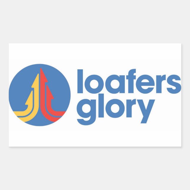 Loafers Glory Logo Rechteckiger Aufkleber (Vorderseite)