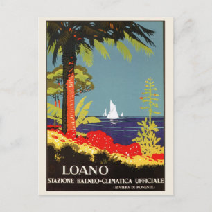 Loano Italienische Riviera Vintage-Reise Postkarte