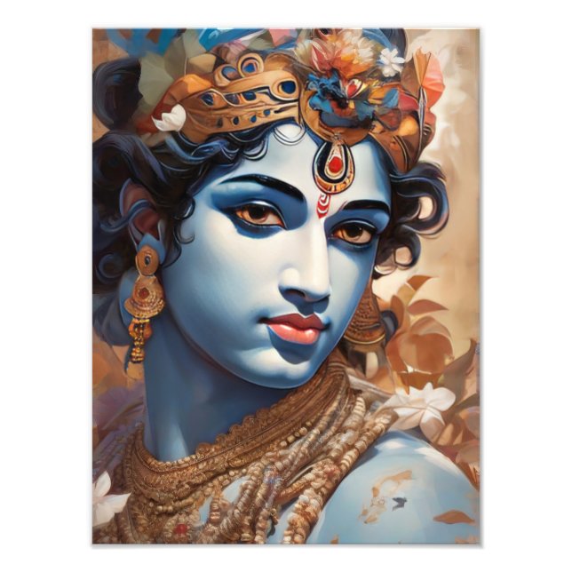 Loard Krishna Digital Art Fotodruck (Vorne)