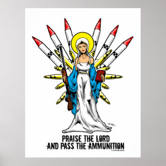 "Lob den Herrn, und reiche die Munition" - 2 Poster