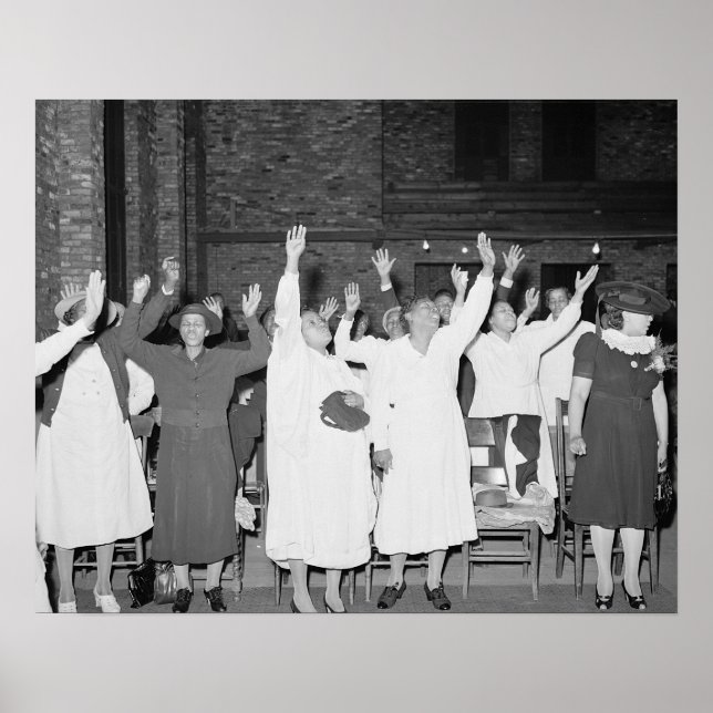 Lob des Herrn, 1941. Vintages Foto Poster (Vorne)
