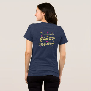 Lob des Herrn segne seinen Namen Christlich Tri-Blend Shirt