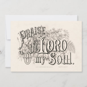 Lob für den Herrn oder mein Soul Currier & Ives