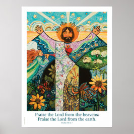 Lob für den Herrn, Psalm 148, 18x24" Poster