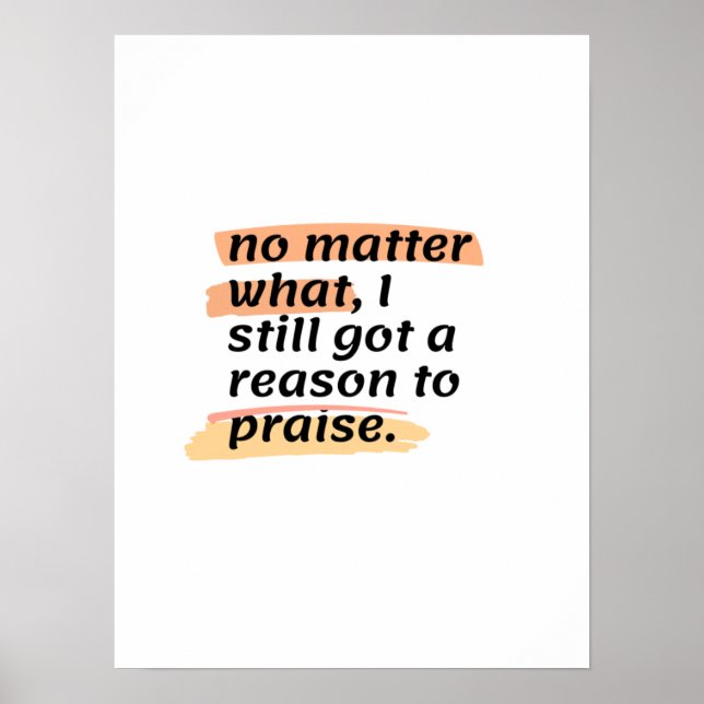 Lob für seine inspirierenden Zitate Poster (Vorne)