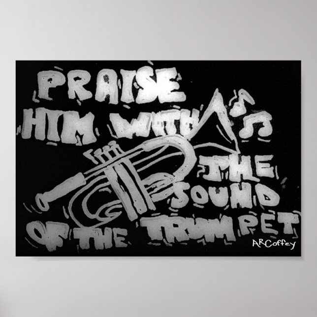 Lob Ihm mit dem Sound des Trumpet Poster (Vorne)