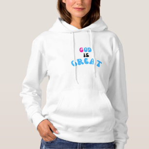"Lob im Stil Unisex White Hoodie