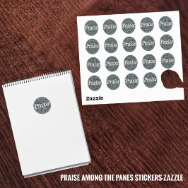 Lob unter den Pfoten Runder Aufkleber