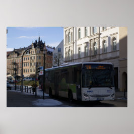 Löbau, Deutschland - Öffentlicher Bus in historisc Poster