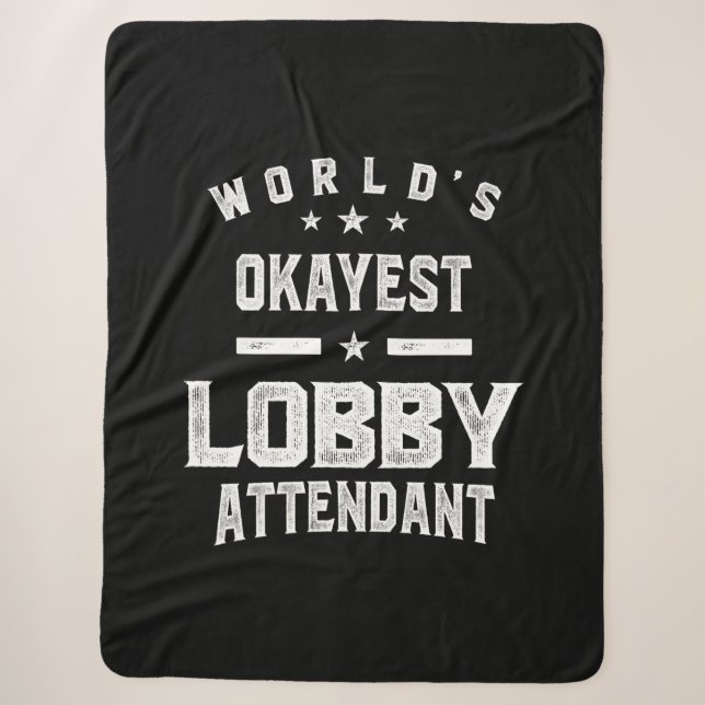 Lobby Attendant Job Title Gift Sherpadecke (Vorderseite)