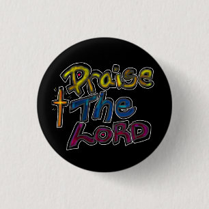 „Lobe den Herrn“ Christlicher Glaubensspruch Schwa Button