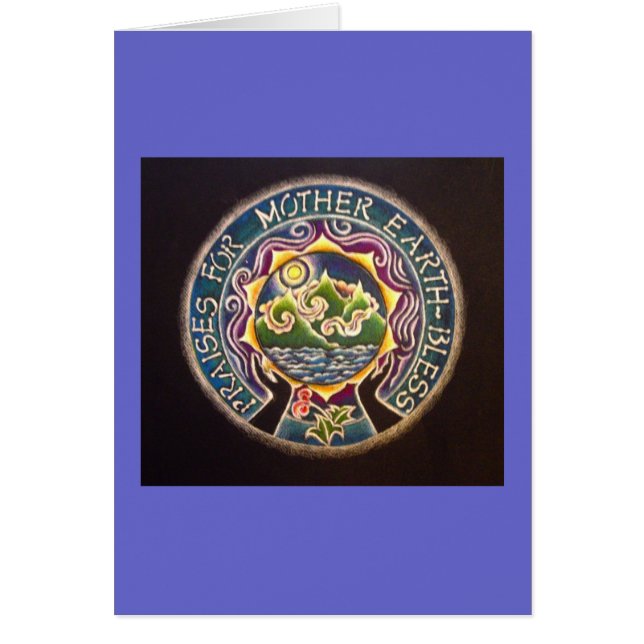 Lobe für Mutter Erden-Mandala-Karte (Vorne)