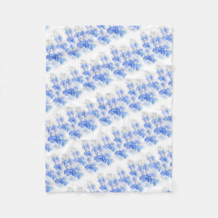 Lobelia gestreifte blaue Blume Decke