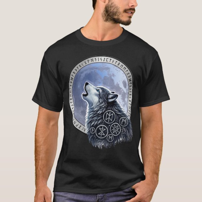 Lobo de Odín T-Shirt (Vorderseite)