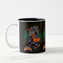 LOBO EN HALLOWEEN Zwei-Tone-KAFFEE-TASSE Zweifarbige Tasse