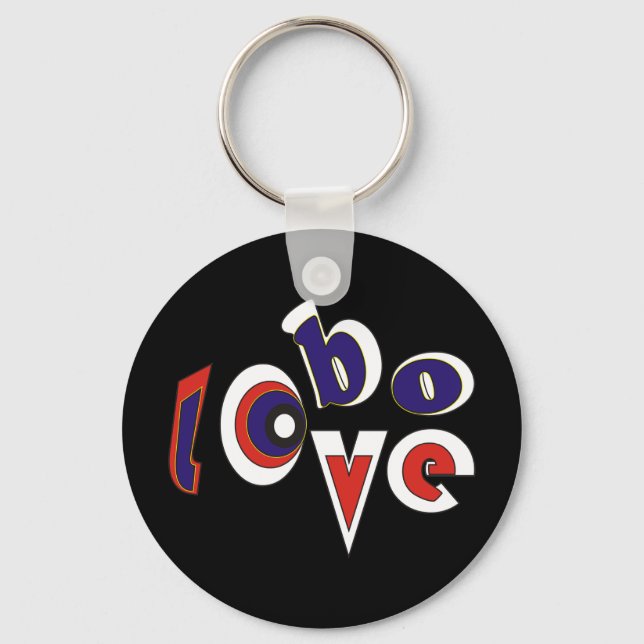 Lobo Liebe Schlüsselanhänger (Vorderseite)