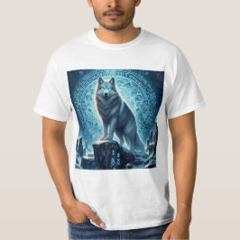 Lobo y runa nórdica T-Shirt