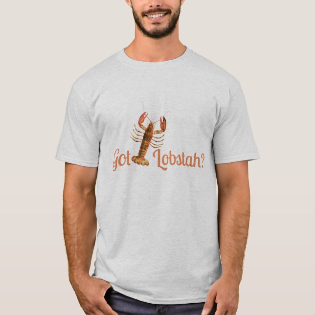 Lobstah Funny Boston oder Mainstream Akzent Lobste T-Shirt (Vorderseite)