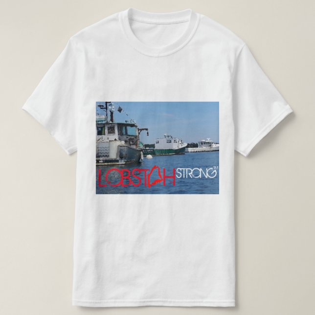 LOBSTAH STARK, MAINE-HUMMER-BOOTS-FOTO AUF SHIRT! T-Shirt (Design vorne)