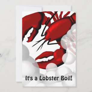 Lobster Boiling Dinner Einladung