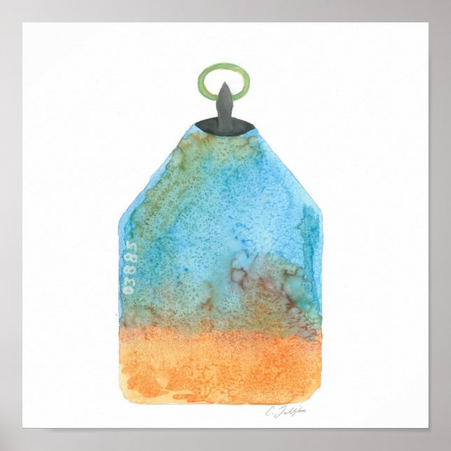 Lobster Buoy Print Poster (Vorne)