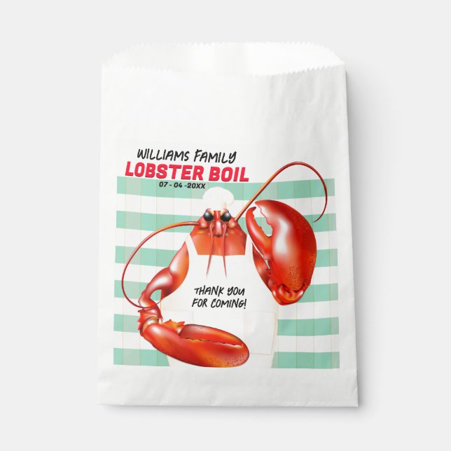 Lobster Chef Seafood Event Geschenktütchen (Vorderseite)
