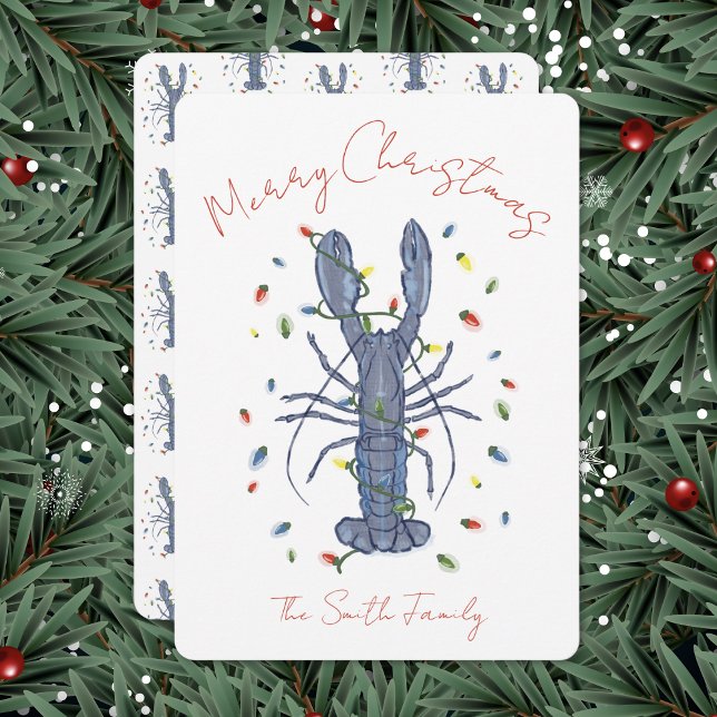 Lobster Christmas Card Einladung (Von Creator hochgeladen)