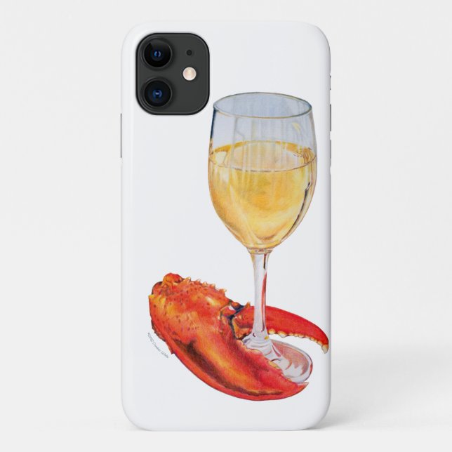 Lobster Claw and Wine Glass Phone Case (Rückseite)