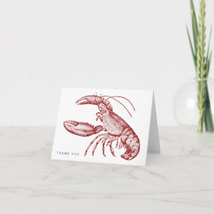 Lobster Danke Karte