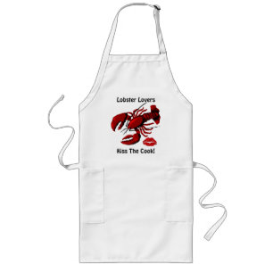 Lobster-Liebhaber Kiss die Schürze des Kochs