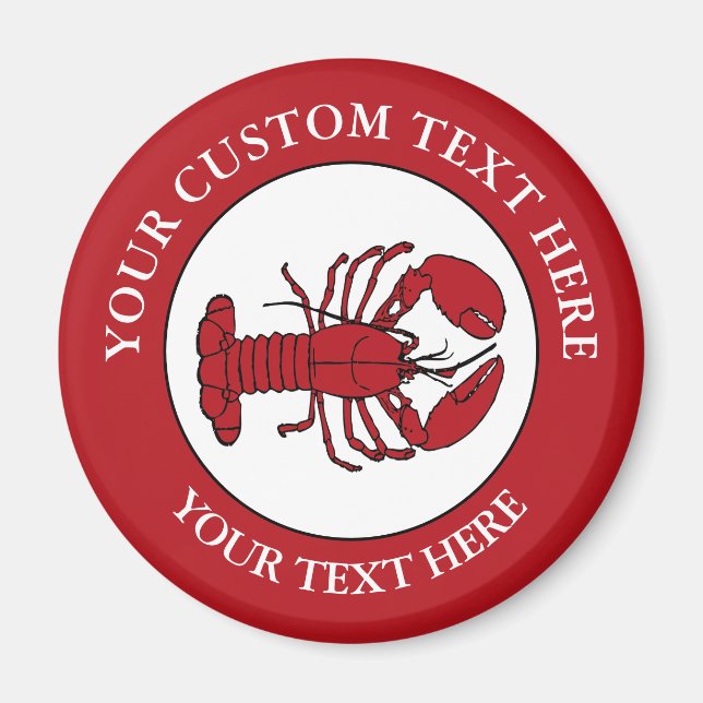Lobster-Logo-Symbol Magnet (Vorne)